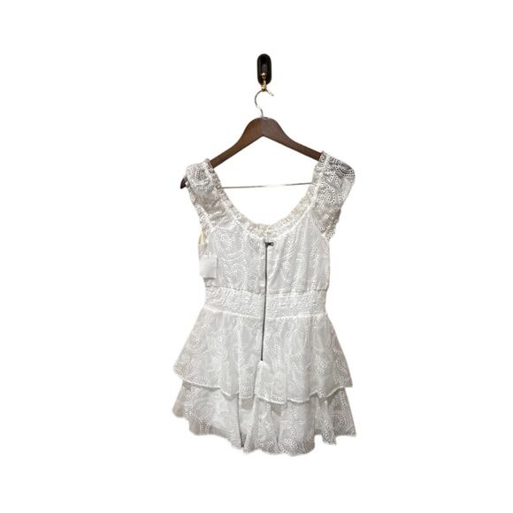 Alice + Olivia Hartford Smocked Bustier Romper Size 2 NWOT - Picture 7 of 7